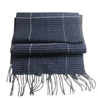 Women's Comfortable New warm Plain Houndstooth Winter Spring Pure Wool Scarf