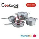 Exquisite Kitchen Utensils 7 Piece Stainless Steel Cookware Set Cooking Pots And Pans with handles