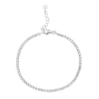 classic design cubic zirconia 925 sterling silver diamond tennis bracelet