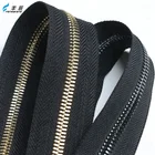 Eco-Friendly feature metal material long chain jeans metal zipper