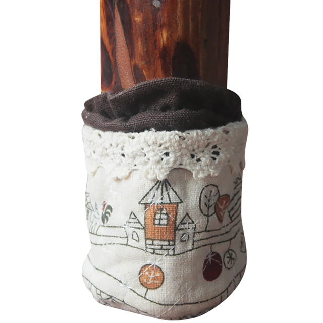 Traditional cotton linen lamination quilting chair leg protectors table leg cover