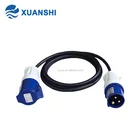 32A euro extension lead with industrial plug and socket