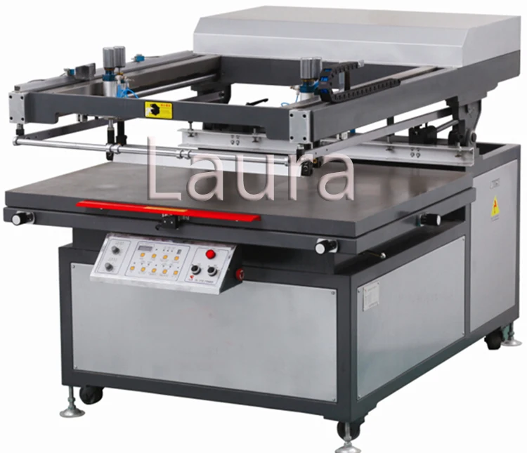 600*900mm accuracy 0.01mm flat bed glass screen printing machine
