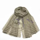 2019 scarf women shawl stipe muslim women lace arab beautiful hijab