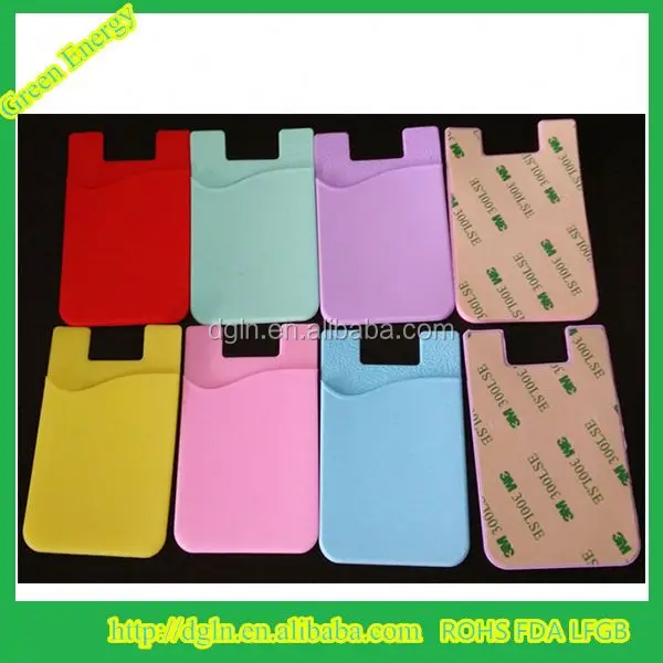 universal mobile phone silicone card holder