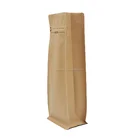 Customized Easy Tear Zipper Top Food Grade Moisture Proof Kraft Paper coffee beans packaging bags