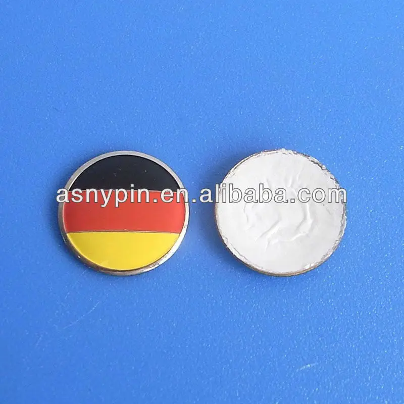 Jerman bendera 14 mm logam kunci fob badge 