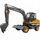 Popular 8 ton china mini excavator wheel excavator hydraulic excavator