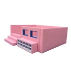 Custom popular funny family corner children playground equipment pink sponge ball pool