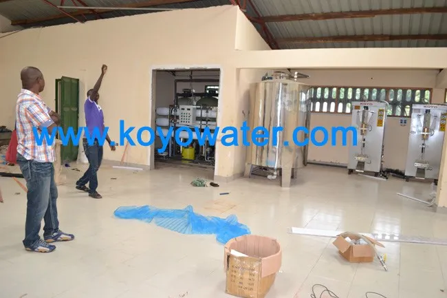 full automatic 2000 sachet water production line/1000L/H pure water treatment/koyo sachet water machine