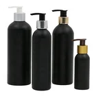 30ml 50ml 100ml 150ml 250ml 500ml matte black Aluminum cosmetic bottle with lotion pump metal spray bottle