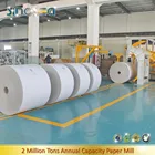 Roll white clay coated duplex paper board grey back