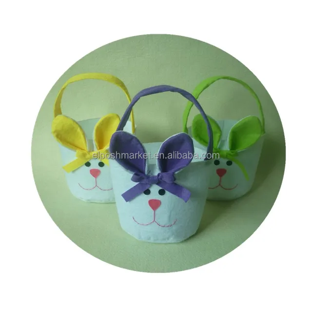 wholesale girls personalized easter bunny basket