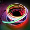 Programmable 5050 RGB full color APA104 digital LED strip 30/60/72/96/144LEDs/m waterproof IP30/65/67 White/Black available