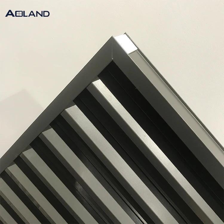 Aluminium fixed louvre windows for ventilation