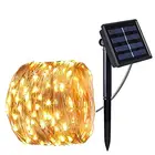 10M Outdoor Solar Powered Copper Wire LED String Light for Christmas Garden Holiday Decoration