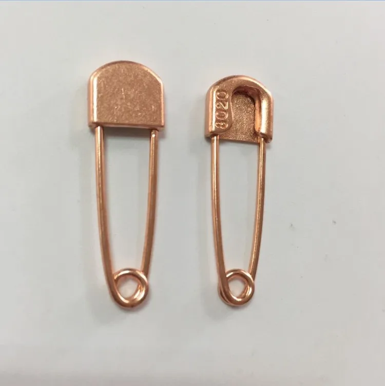 Großhandel 35mm rose gold Metall Wäsche Wrestling Sicherheit Pins