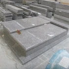 Custom Tombstone Designed Tombstone Custom Design Purple G664 Granite Double Tombstone