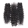 Cuticle Aligned Double Drawn Weft 10A Water Wave Weave Hairstyles 3 Bundles Malaysian Remy Water Curl Weave