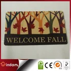 WELCOME FALL Printed Entrance Anti Slip Rubber Floor Mat