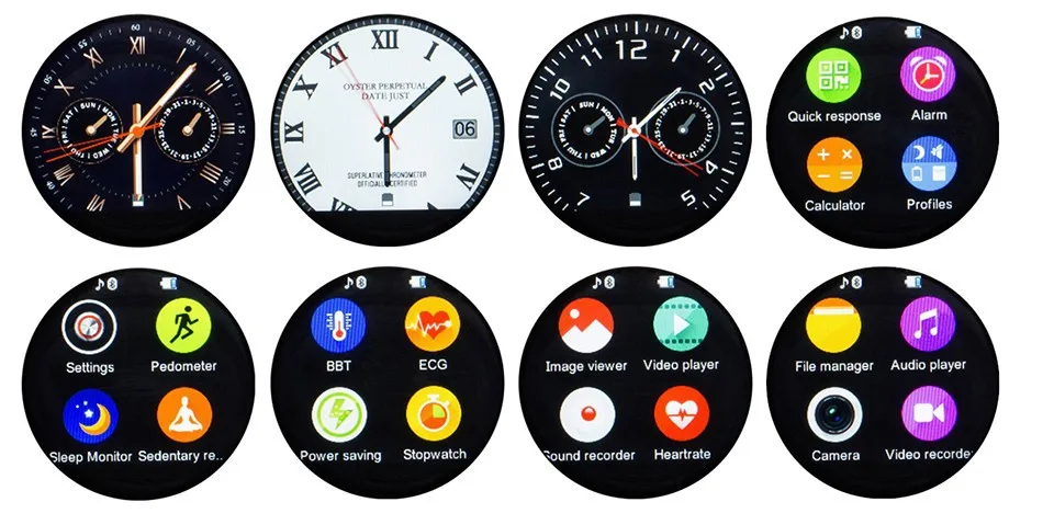 LF08 Bluetooth Smart Watch Fashion Wrist Smartwatch Heart Rate Thermometer UV Measurement for IOS Android Phone Mate