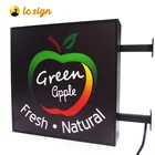 Acrylic material crystal led panel menu light box signs for restaurant display