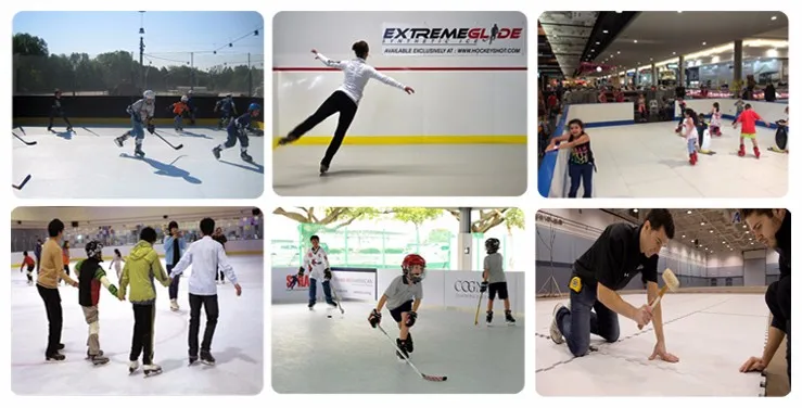 Application of backyard synthetic ice rink