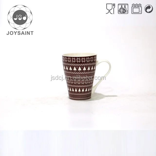 decal printing promotional christmas gift ceramic coffee mug