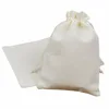 Customized Muslin Bag Small Pouch 100% Cotton Drawstring Tea Bags