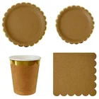Factory direct sale articles sets floral color pattern party paper plates wholesale