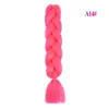 Different Types Of Braids For Hair Synthetic Hair Neon Pink Jumbo Braids Extension For African Hair Beauty China Manufacturer
