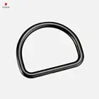 Gun Metal 40.3 mm *30.4 mm Leather Handbag Metal Hardware Accessories D Ring