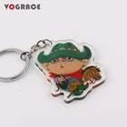 vogracer Custom plastic acrylic keychain, plastic key holder, plastic transparent key holder