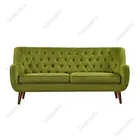 OEM living room colorful chesterfield fabric wood leg reclining sofa set designs