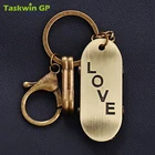 Customize retro robot cute car key chain,hanging waist creative antique metal keychain