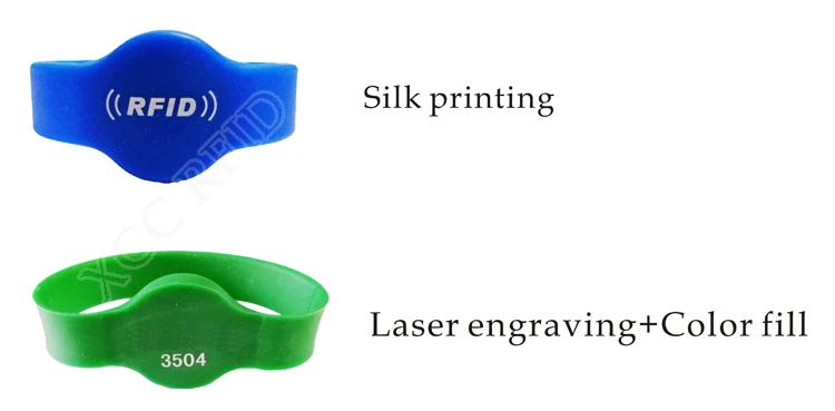 custom smart nfc elastic rfid silicone promotional wristbands with logo custom