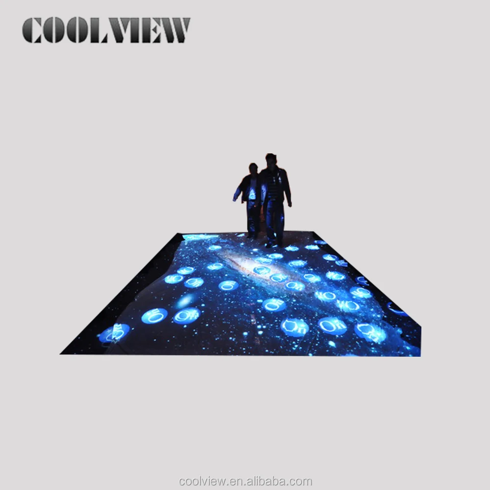 1024 768 Resolution Projector Interactive Floor Wall Projector