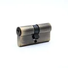 Iron body zinc plug 60mm euro double open door lock cylinder With 3 key