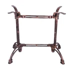 Chuangdi furniture special design cast iron table base with 4 legs