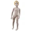 Golden hair make up face clothing store used display realistic small full body child mannequin