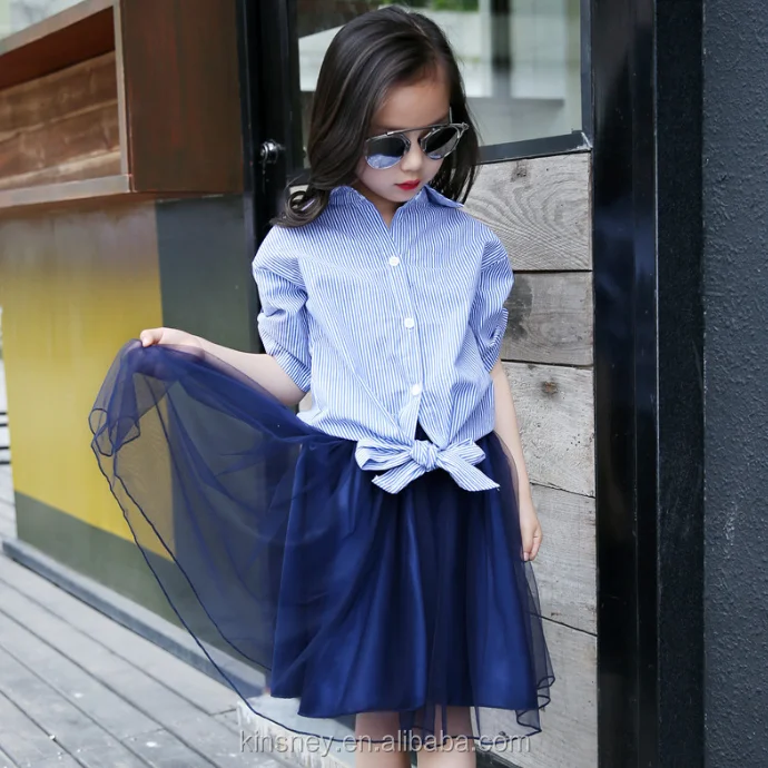 KS10008G 2016 new design elder girls clothing sets fashion teen girls clothes