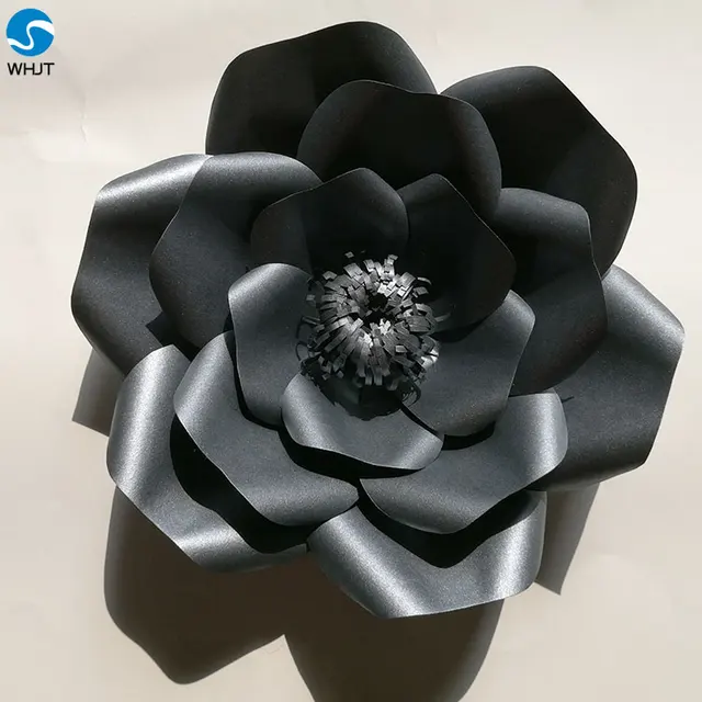 black artificial flowers