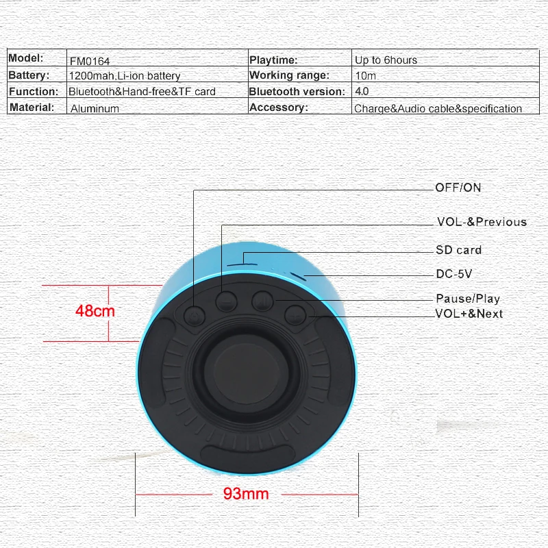 Portable Usb Input Subwoofer Yp Wireless Mini Ws 887 Bluetooth Oem Car Speaker Ws-1937 The Speakers Guangdong With Fm Radio - ANKUX.COM