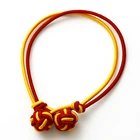 New S20 and S37 multicolor handmade rope chain elastic bracelets for women and silk knot cufflinks set