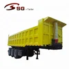 China manufacturer cheap price 2,3, 4 axle tractor hydraulic cylinder side or rear end tipping dump truck semi trailer for sale