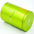 custom design green tea round metal tea tin box