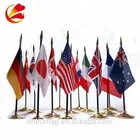 Different countries 100% polyester Desk Table National Flag