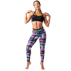New design fashion winter for printed fitness leggings women mesh