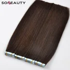 Wholesale 9A Russian Remy Tape Hair Extensions Double Drawn Tape In Hair Extensions Virgin Human