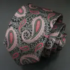 custom design your own paisley silk fabric necktie black color